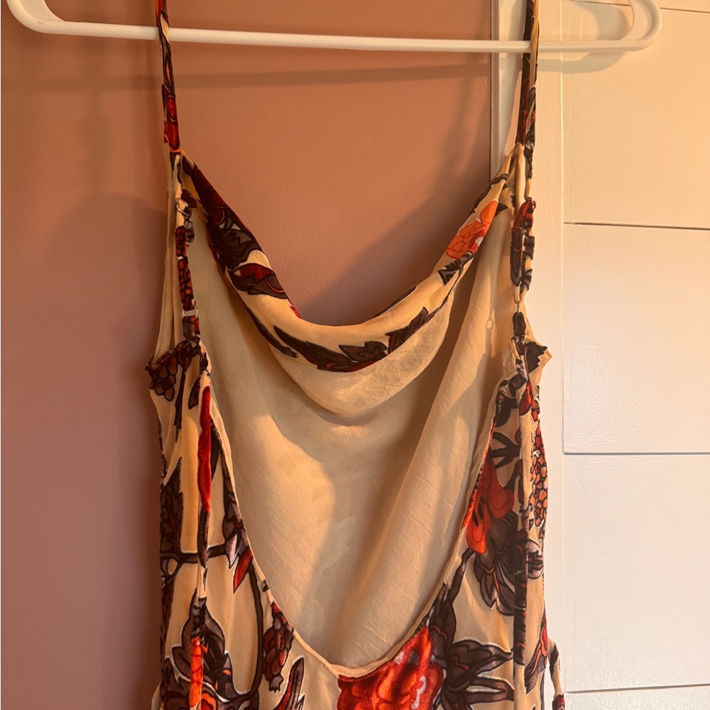 Rat & Boa Floral Midi Dress in Red and Black - Picture 4 of 10